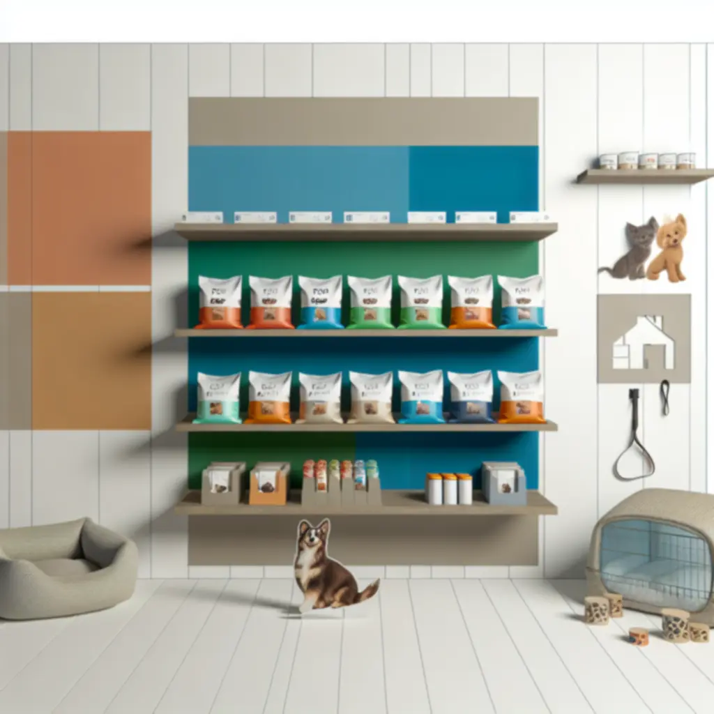 Półki z bestsellerowymi produktami dla zwierząt w sklepie Petovixa
